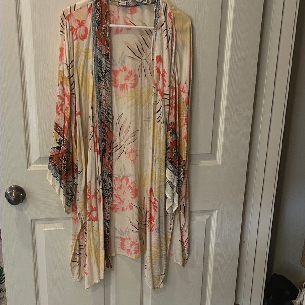 Billabong Multicolor Patterned Kimono
